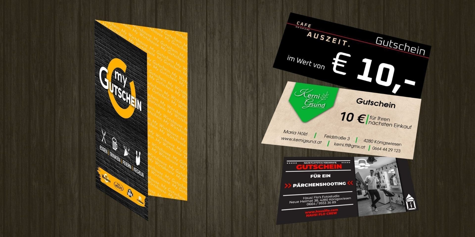 Gutscheine – Design & Umsetzung