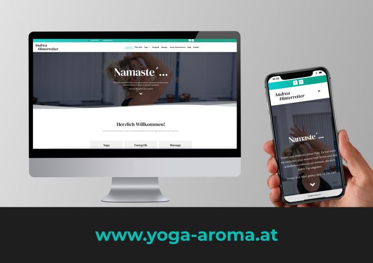 Yoga Aroma – Design & Umsetzung