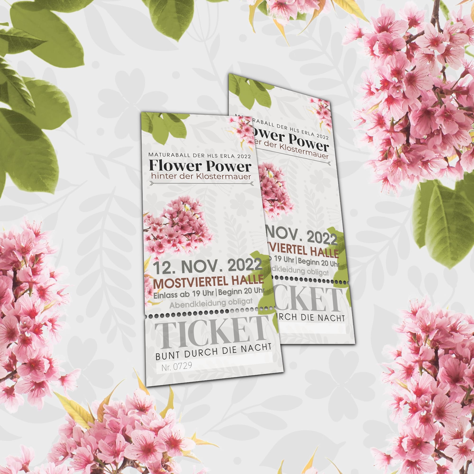 Maturaball – Ticketdesign